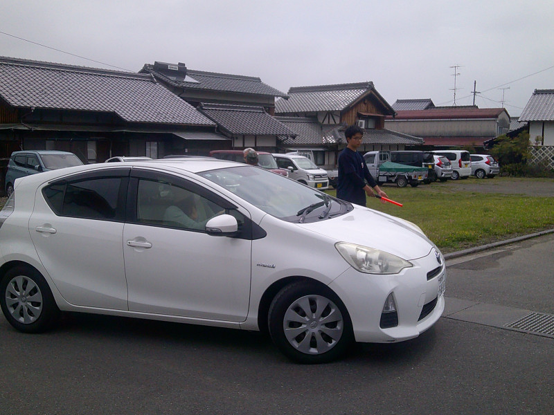 駐車場の整理