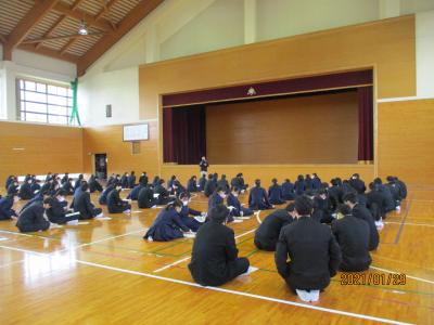 ３年生学年集会